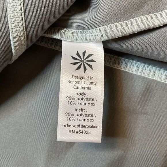 Athleta Women M Jacket Sweatshirt Blue 1/2 Zip Knit Stretch Activewear 54023 - Picture 12 of 12